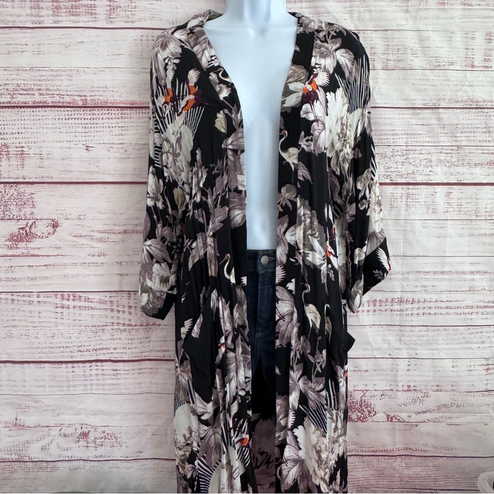 Top Shop Floral Kimono Jacket - Picture 5 of 10